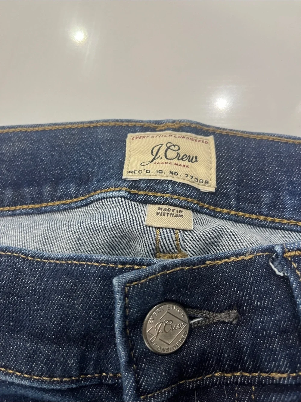 J. Crew Slim Straight Dark Blue Jeans W32 L30